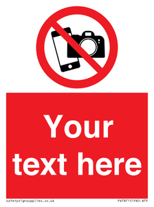 Custom No filming or photography